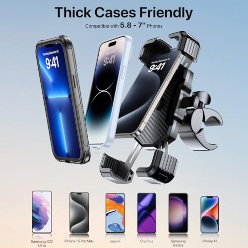Support de téléphone vélo et moto Miracase pour naviguer en ville en scooter avec votre iPhone 16