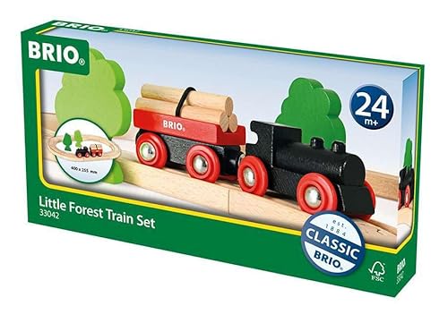 BRIO Classic 33042 Petit Circuit de Train En Foret Coffret complet 18 pièces Circuit de train en bois 100% bois FSC®® Jouet pour garcons et filles à partir de - vue 2