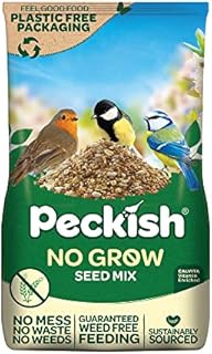Peckish 60051273 No Grow Seed Mix for Wild Birds, 12.75 kg, Green