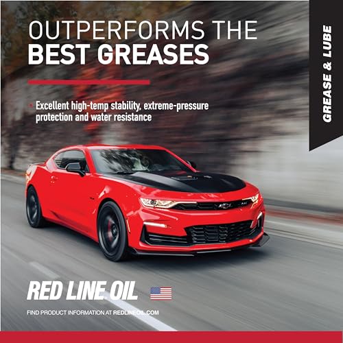 Red Line 80402 High Performance CV-2 Synthetic Grease Cartridge with Red Moly, 14oz - Thumbnail 5
