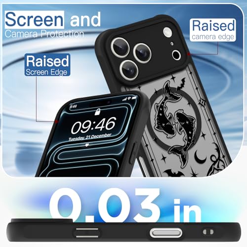 Coque iPhone 17 Pro Max MagSafe Poissons Antichoc Astrologie