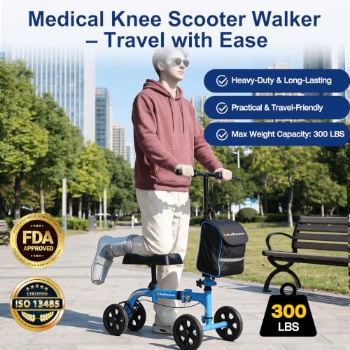 ProTraverce Compact Foldable Knee Scooter