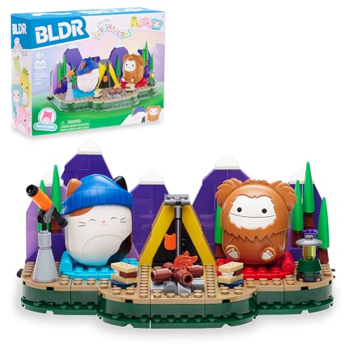 BLDR Squishmallows 246-piece Camping Adventure Building Set 0050 - Includes Squishmallows 