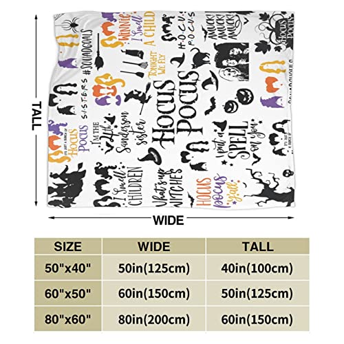 Halloween Blanket Ultra-Soft Micro Fleece Lightweight Blanket Sofa Comfort Warm Flannel Throw Blankets For Bed Living Room 50"X40" #TOP2