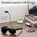 USB C to AR Glasses with Charging Adapter Enables Multi-Screen Enhanced 3D VR Video Features Compatible for iPhone 15/16 Viture/Rokid/Xreal AR Glasses (HDMI to USBC)