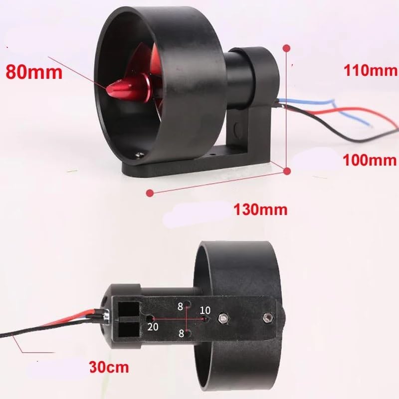 Akcesoria do zabawek sztuk 12-24V podwodny ster strumieniowy 500KV 600W śmigło duży ciąg 60A ESC dla łódź z przynętą model statku łódź podwodna akcesoria do robotów(Positive thruster)