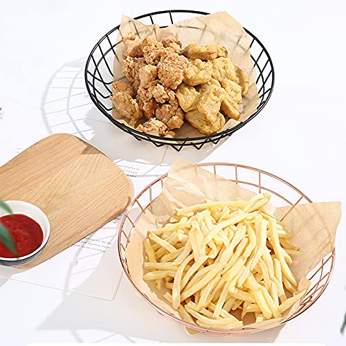 Fries Mand, roestvrijstalen frietjes mand, voedselweergave mandfilter, geschikt voor frieten, snacks, etc,Black - Image 7