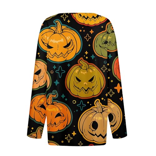 Women-Halloween-Costumes-Long-Sleeve-Button-Up-V-Neck-Henley-Shirt-Scary-Halloween-Bloody-Printed-Shirts 513g FknrEL