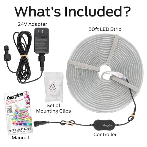 Tira LED RGB Energizer 50 pies impermeable Wi-Fi miniatura 2