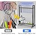 TLVFRTGYN Racket Storage Rack With Wheels And Foam Padding 75x30x90 cm Holds 20 Rackets