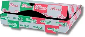 Embalagem Quadrada P/Pizza Nº25 Quadriculada 25x25x4cm C/ 10 Unidades