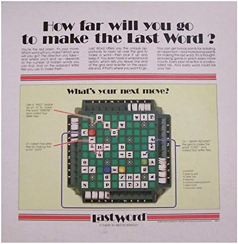 Miniatura 2 de Milton Bradley Juego de última palabra (1985)
