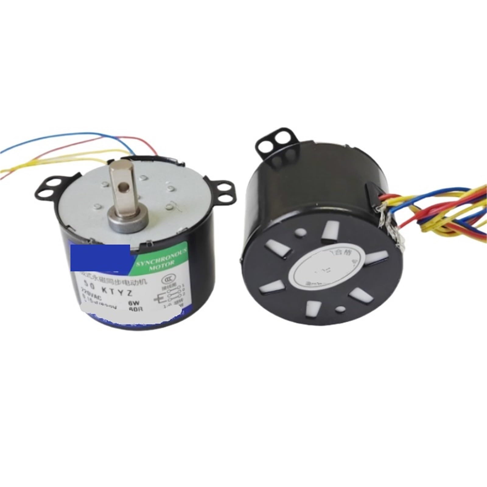 1 motorreductor reversible de 50 KTYZ, 220 V CA, 6 W, reductor de velocidad síncrono(1rpm)