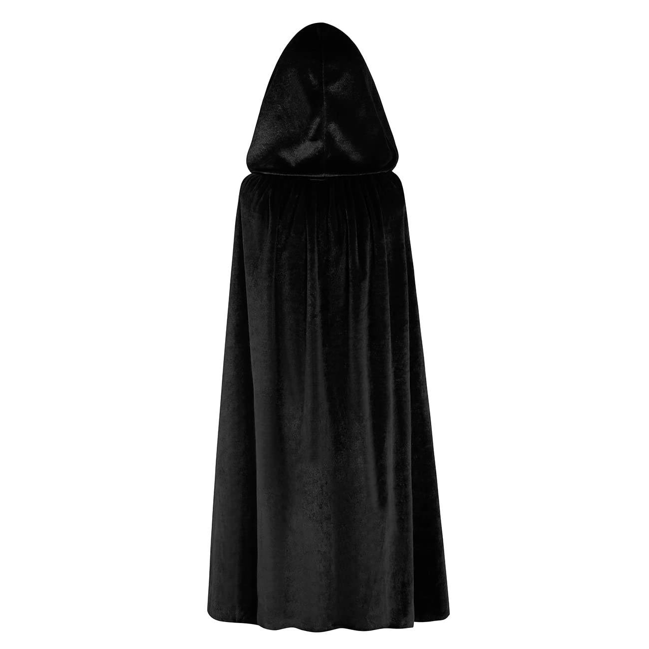 Regenboog Black Velvet Cape With Hood, Kids Cloak, Short Women's Cape for Christmas Halloween, Masquerade - Image 3