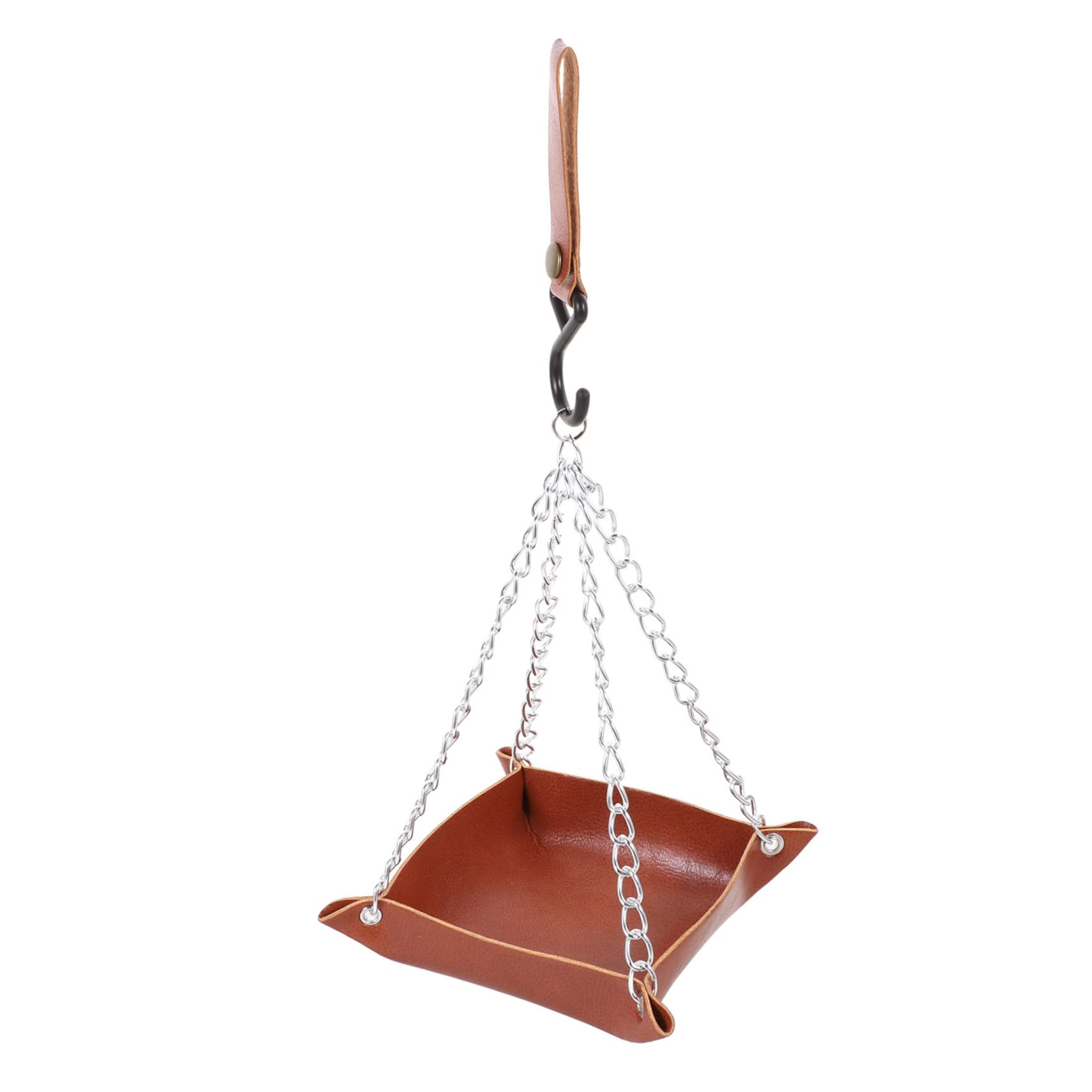 POPETPOP 5 Pz Mangiatoia Per Colibrì Alimentatore D'acqua Ghiandaia Mangiatoia Automatica Per Uccelli Palo Sospeso Automatico Finestra Della Mangiatoia Per Uccelli Alimentatori Pelle Brown