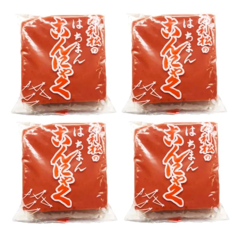Amazon.co.jp: 近江八幡名物「赤こんにゃく」角こんにゃく(320g) × 4袋