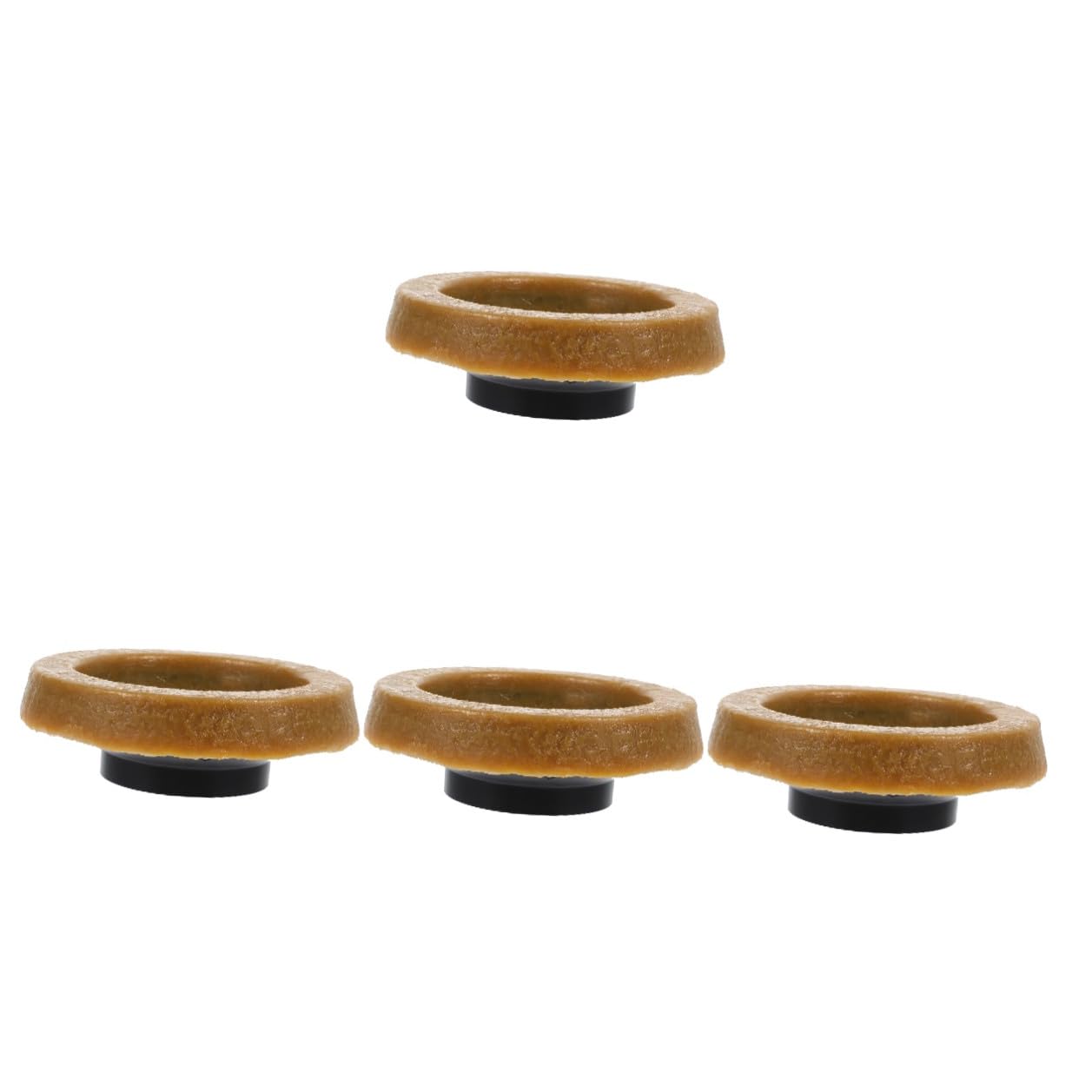 4 Ensembles Joint de Wc Étanche avec Bride Anneau de Remplacement Épais pour Cuvette Ronde et Allongée Accessoire Salle de Bain Anti-fuite Facile à Installer