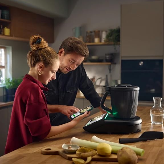 NUOVO Bimby TM7 Robot da Cucina Multifunzione - BIMBY ORIGINALE - Design Elegante, Schermo Touch 10", 10.000+ Ricette Italiane Cookidoo, Cottura a Vapore Varoma