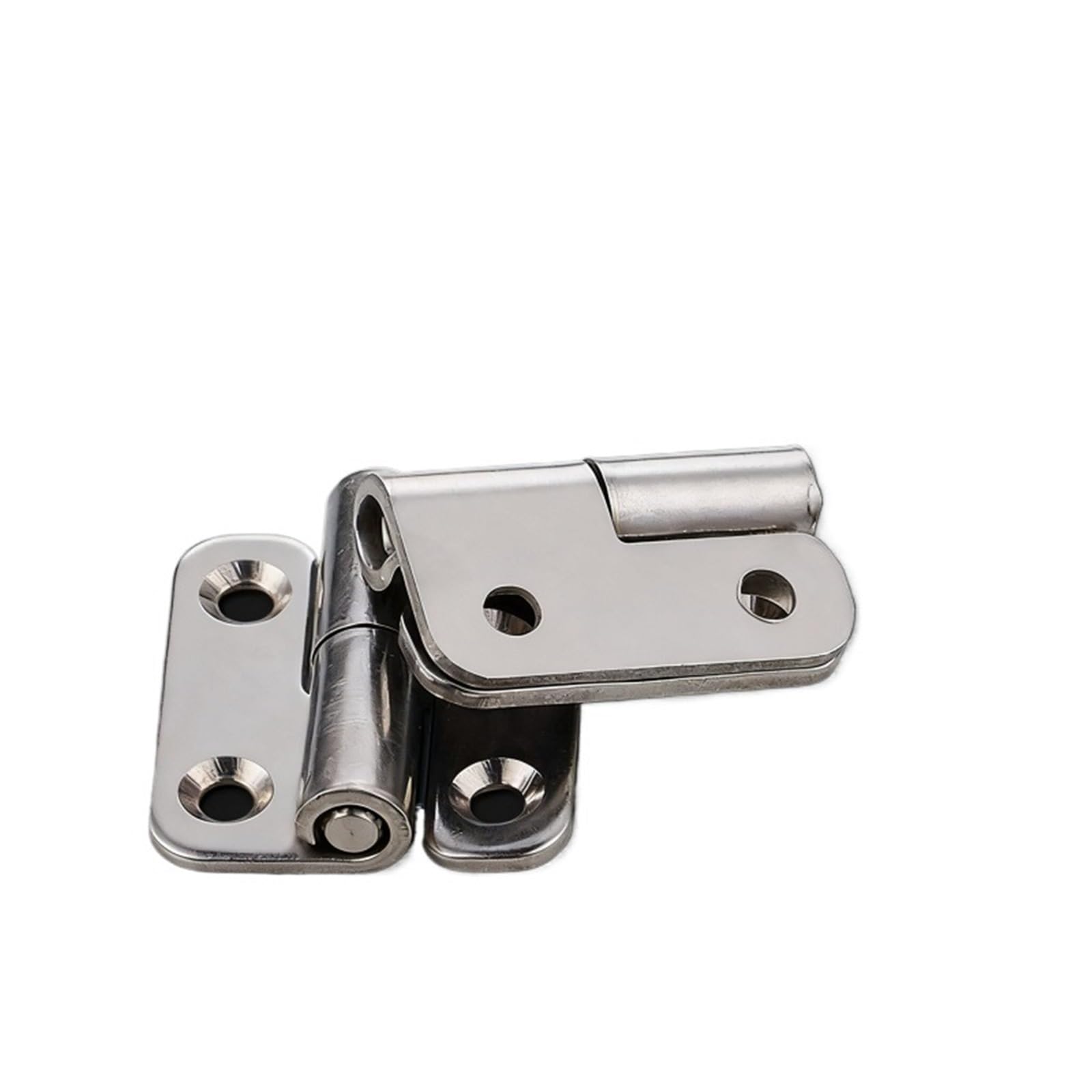 Kdhcvkz 4Pcs Stainless Steel Hinges Drawer Cabinet Detachable Swing Hinge