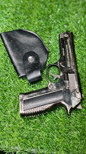 Image of Stainless Steel 9Mm Gun Shape Gas Lighter for Outgoing Mouser Gun Style Lighter (Without Stand)
