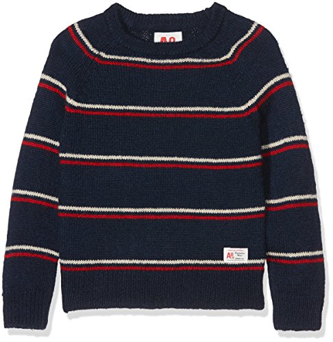 AO 76 Striped Raglan C-Neck Maglione Bambini e