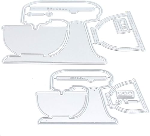 KSCRAFT Mezclador eléctrico coctelera de corte de metal troqueles plantillas para bricolaje álbum de recortesálbum de fotos decorativo en relieve
