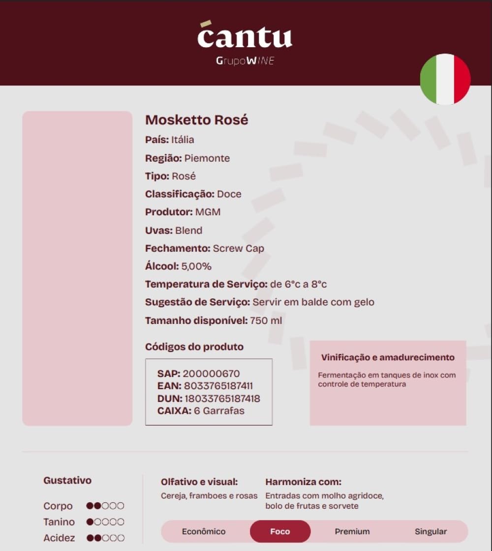 Mosketto Rosato Süß (6 x 0.75 l)