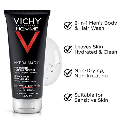 Vichy Homme MAG C gel douche hydratant revigorant 200ml - vue 3