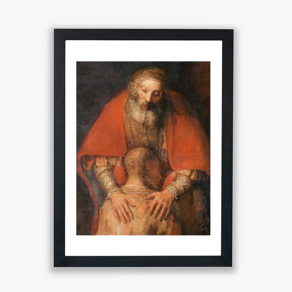 Impression giclée Rembrandt du Fils Prodigue - Grand format d'art riche en émotions
