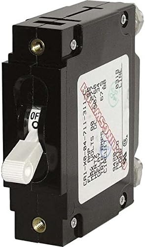 AMRB-7244 Blue Sea C-Series White Toggle 50 AMP Circuit Breaker - Single Pole