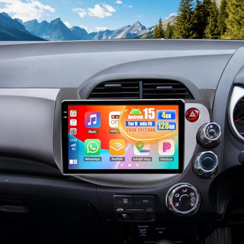 Autoradio Android 15 pour remplacer la radio d'origine Honda Fit 2008-2013 RHD avec CarPlay 2K