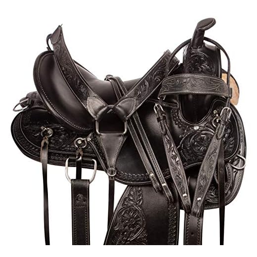 Acerugs 15 16 17 18 Endurance Western Pleasure Trail Horse Leather Saddle (16)