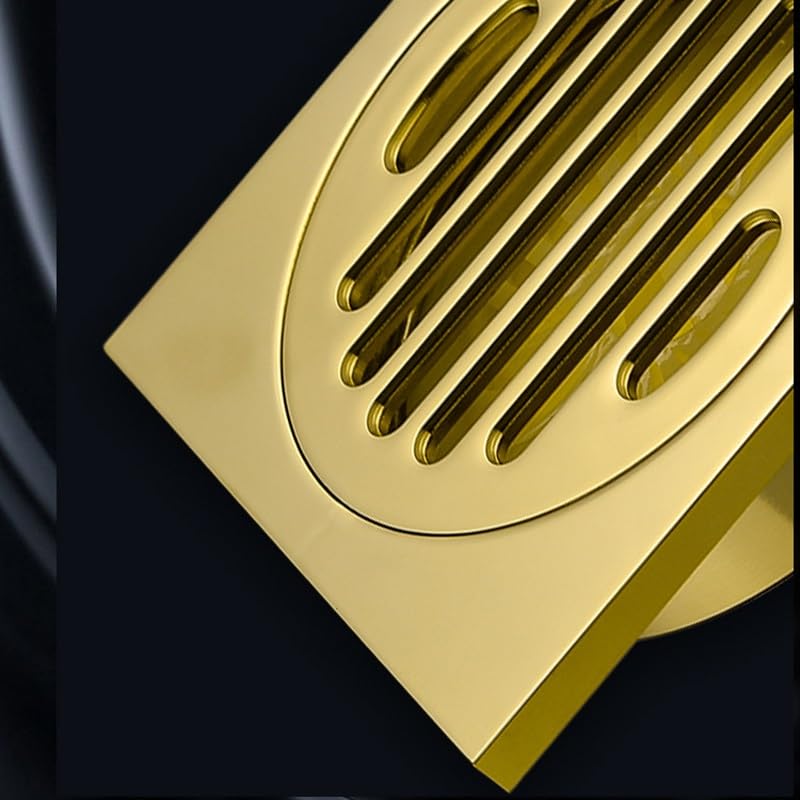 Italiano: Scarico a Pavimento in Rame Massiccio, Bagno Addensato, Balcone, Lavatrice, WC, Scarico a Pavimento(3-Pack)