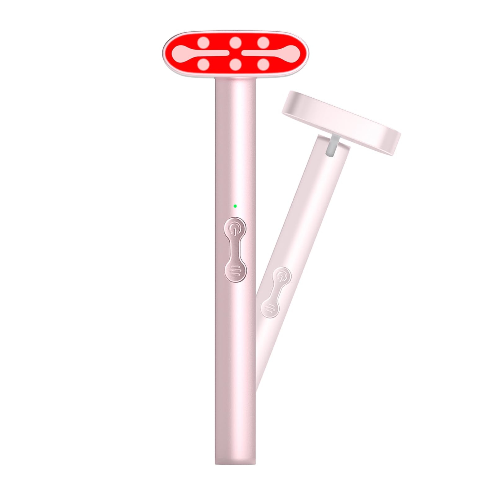 Red-Light-Therapy-for-Face, 7-1 LED Facial Light Therapy Wand for Skin Care at Home Blue Light Therapy Face Tool for Face, Neck