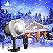 Snowfall Christmas LED Light Projector,Rotating Snow Falling Projector Lamp with Remote,IP65 Waterproof Outdoor Indoor Dynamic Snow Effect Spotlight for Halloween Party Garden Landscape Decorative