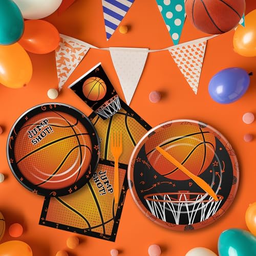 Save 50% on Basketball Party Supplies - Plates, Cups, Banner & More