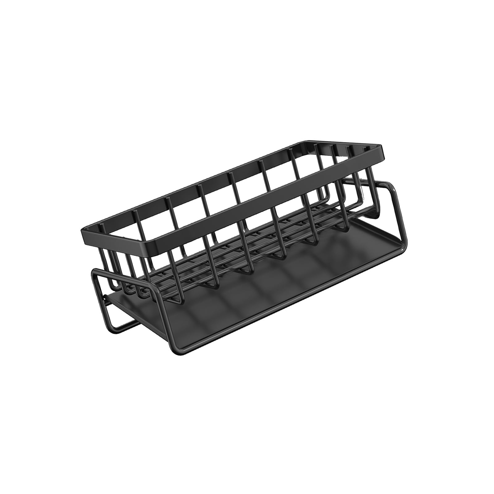 Shurhome Space-Saving Rustproof Rack for Small Sinks | 2-Tier Quick-Dry Carbon Steel Kitchen Rustproof Drainer