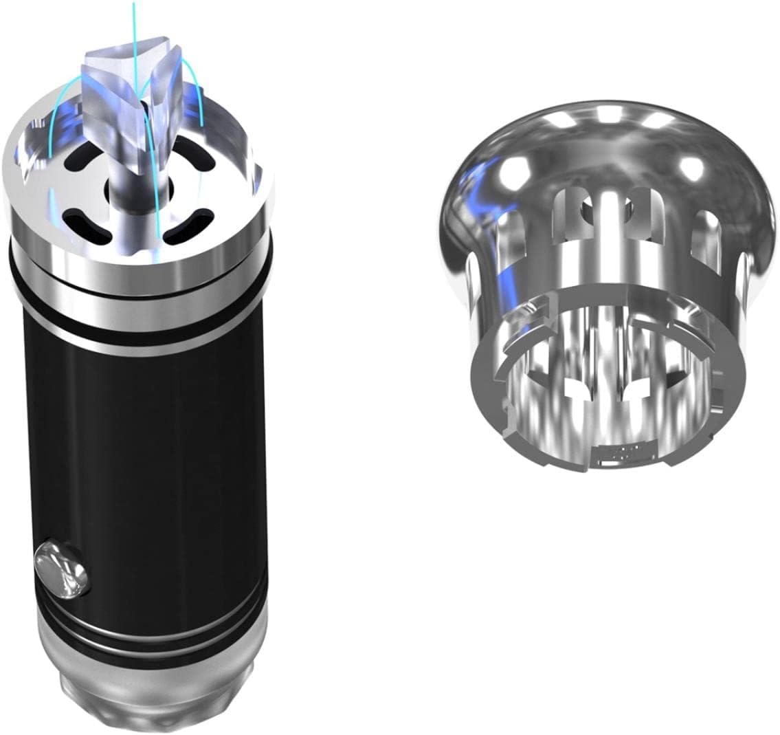 Purificador de Aire para Coche, ionizador, Limpiador de Aire, ambientador iónico para Coche y eliminador de olores, Elimina el Olor a Humo de Cigarrillos
