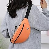 調節可能なウエストバッグ。複数のポケット付き。軽量オックスフォードとポリエステル製ファニーパック。旅行、スポーツ、日常使用に。, オレンジ, ウエストパック。