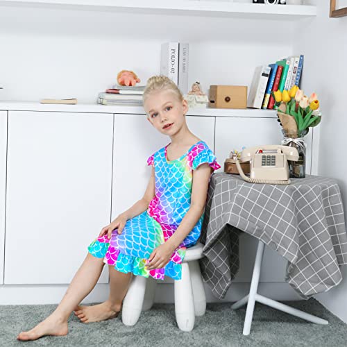 Image of Girls Nightgowns Unicorn Sleepwear Night Sleep Dress Pajamas Little Kids Toddler Soft Nightgown