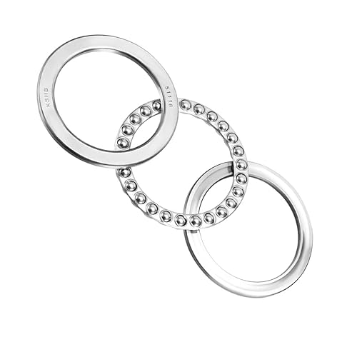 Miniatura 104 de uxcell 51110 rodamientos axiales de bolas 164.0 ft m x 229.7 ft m x 45.9 ft m de cromo de acero ABEC3 sola fila rodillo