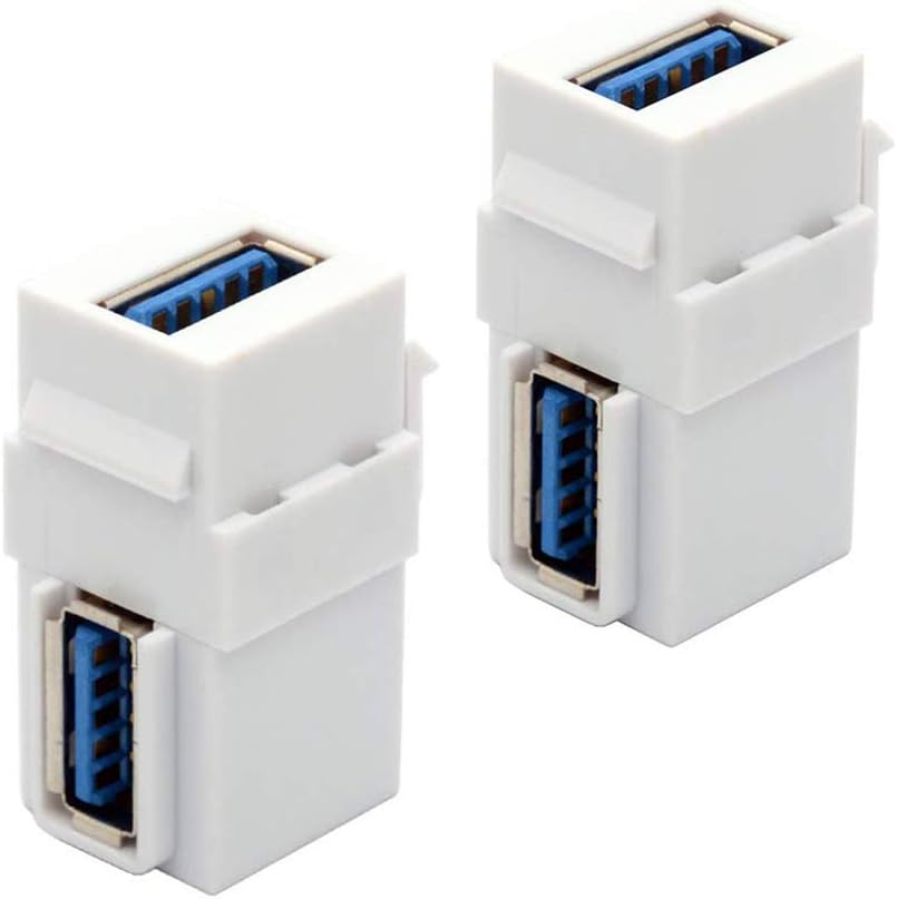 Amazon.com: Poyiccot 90 Degree Right Angled USB 3.0 Keystone Jack ...
