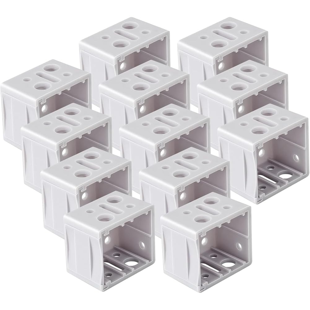 IJSDNVJNDX Blind Brackets 12 Pack 1 Inch, Vertical Blind Bracket Box Mounting Window Blinds Headrail Brackets