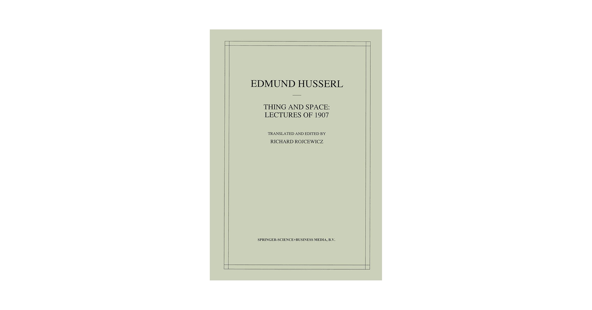 洋書 Edmund Husserl Gesammelte Schriften 洋書 Edmund Husserl Gesammelte Schriften Thing and Space