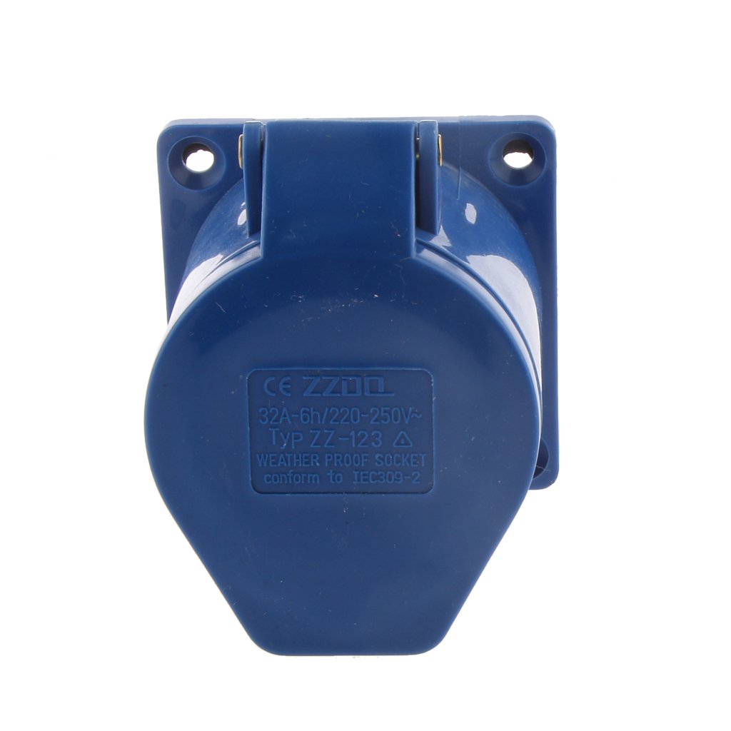 3 Pin Angled Surface Socket 220-250V 2P+E Waterproof IP44 32A 240v-image-11