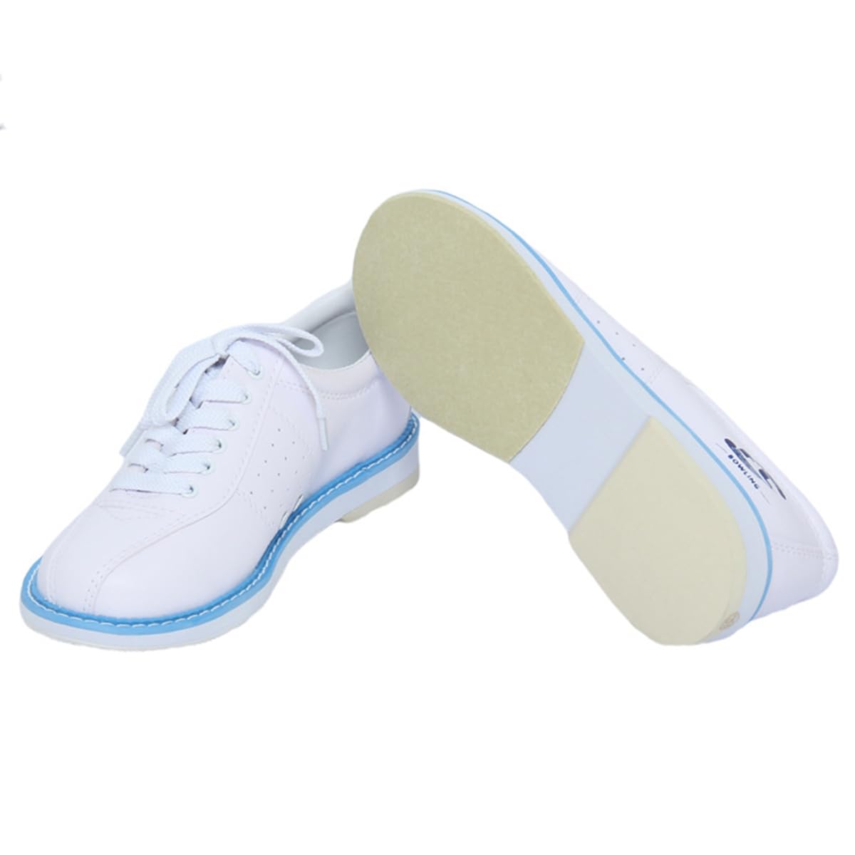 Scarpe da Bowling da Uomo Antiscivolo in Pelle Comode Scarpe da Bowling Traspirante Leggere Moda per Principianti