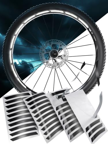 reflecto Reflektoren-Aufkleber für Fahrradfelgen - 40 Streifen - schwarz
