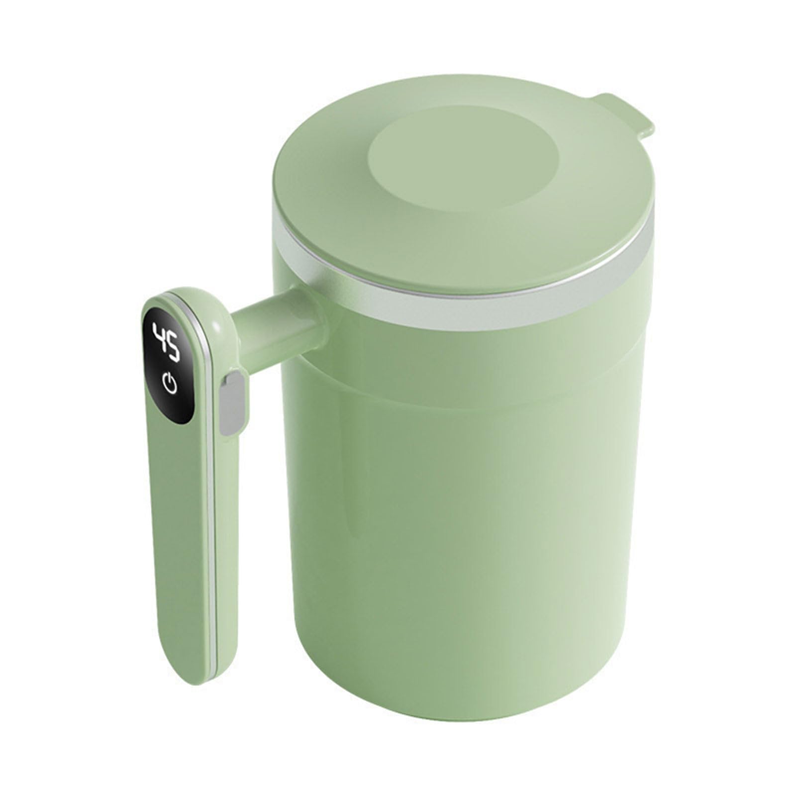 Kaeltsyn 400ml Stirring Mug USB Rechargeable Stainless Steel Coffee Cup Control Intelligent Temperature Automatic Mixing Cup Automatic Stirring Coffee Mug
