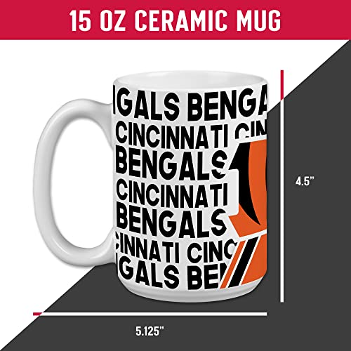 Image of Rico Industries NFL Football 15 oz White Ceramic Mug