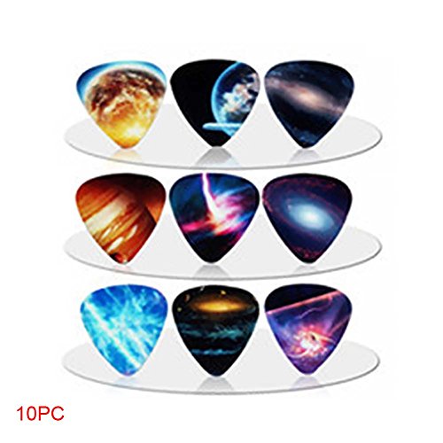 Lot de 10 médiators de guitare en PVC pour guitare électrique ou Ukulélé 0,71 mm (size:10 pcs) - Les Beatles, Paul McCartney, John Lennon, RIngo Starr, George Harrison Lot de 10 médiators de guitare en PVC pour guitare électrique ou Ukulélé 0,71 mm (size:10 pcs) – Image 6